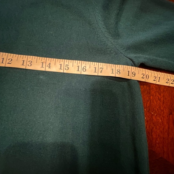J.Jill Pullover Sweater Forest Green~55%Cotton& 25%Rayon & 20%Nylon Med Petite - Picture 8 of 16